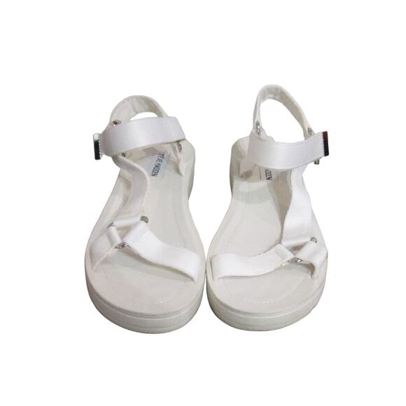 Steve Madden White Calexico Platform Sandals Sz 8.5 - Picture 2 of 9